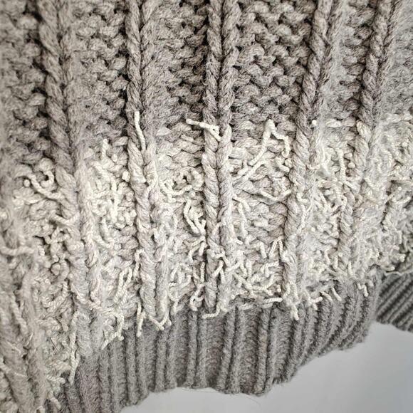 Umgee + women size 2XL Striped Raw Neutral Sweater Cozy Comfort pullover - Picture 6 of 9